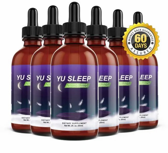 Yu Sleep bottles with 60-day guarantee badge